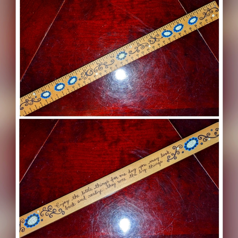 RULER "LITTLE THINGS"  Antique